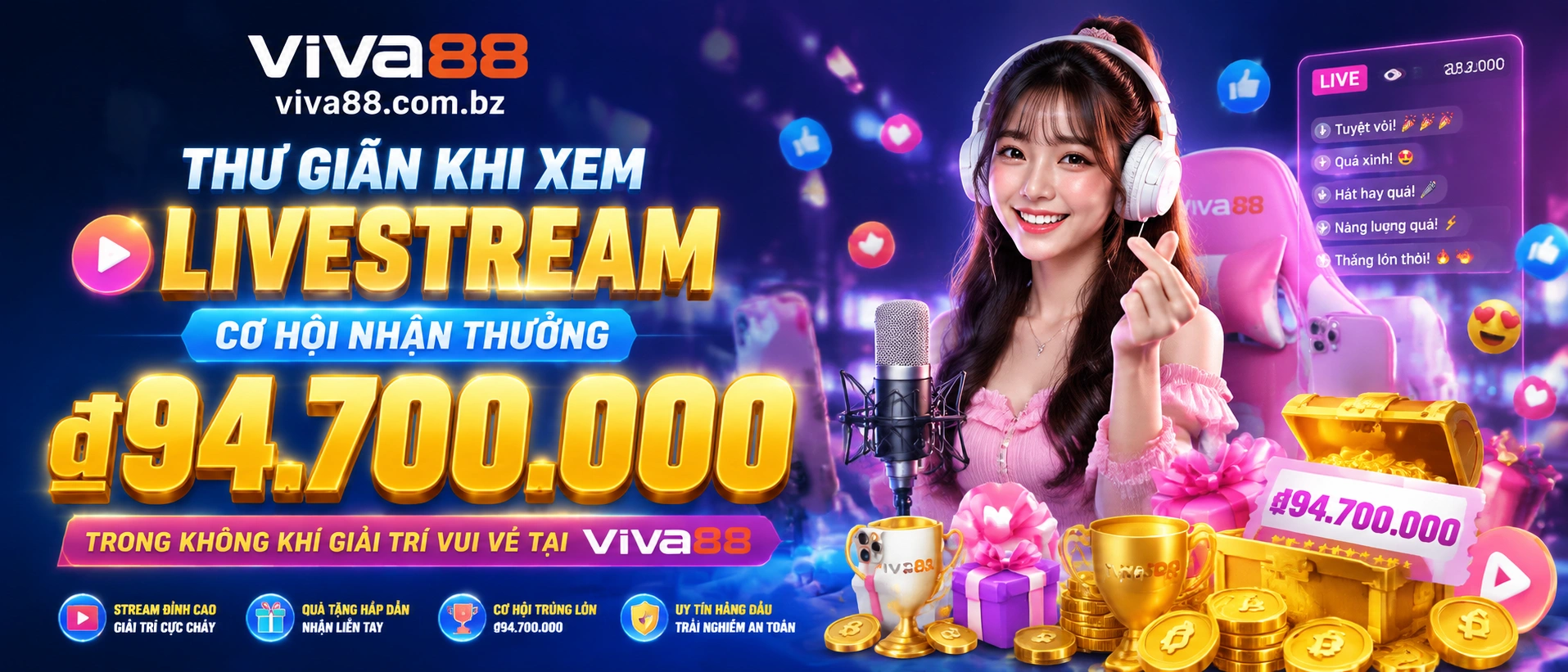 Trải nghiệm di động Viva88